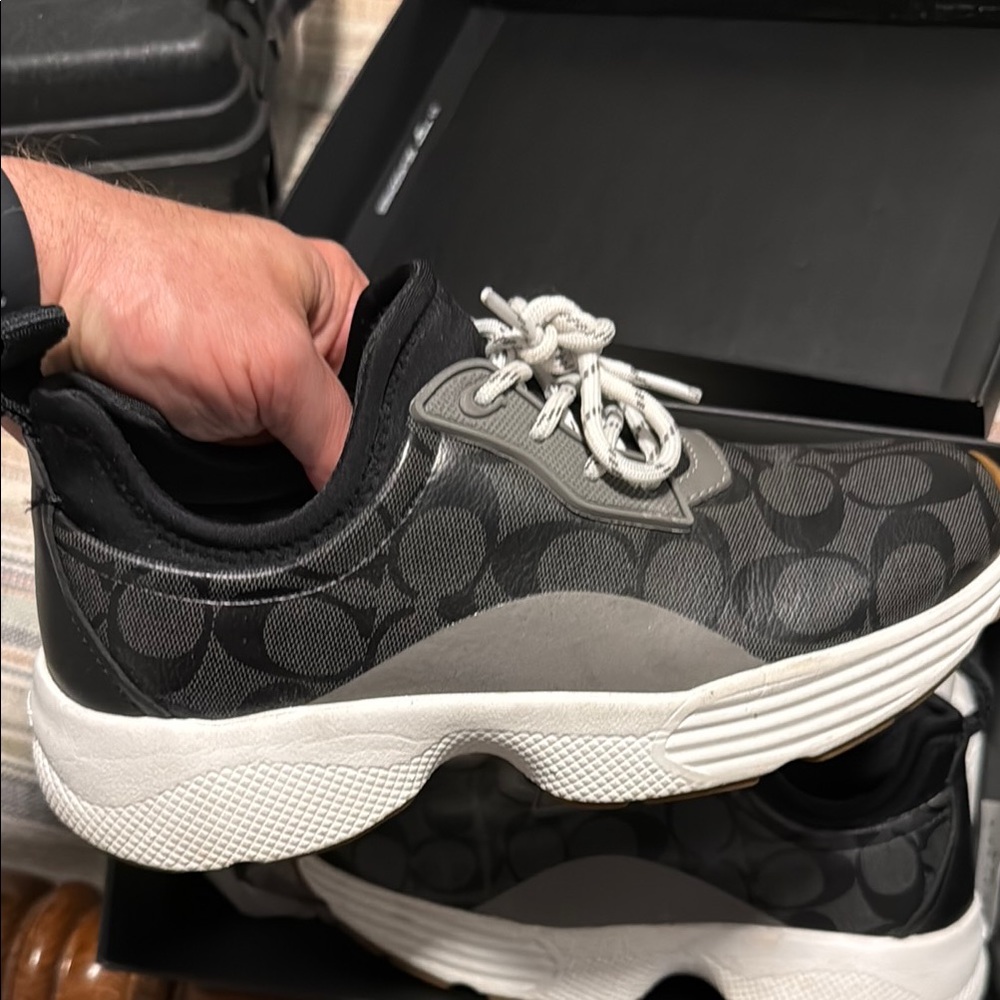 Coach Black and Gray Athletic Shoes - Picture 4 of 5
